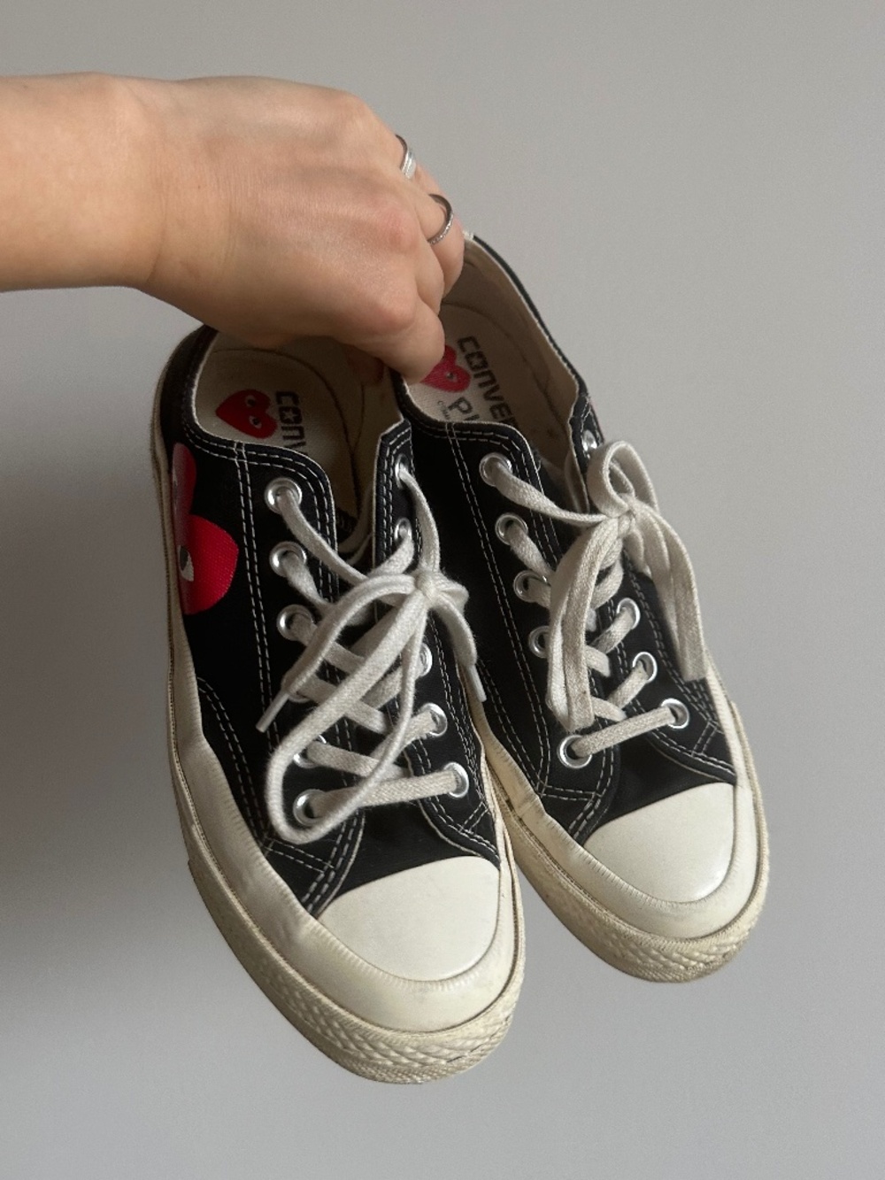 Commes des garçons converse shoes US8